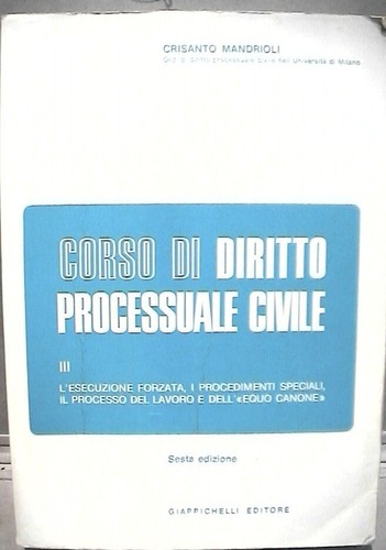 Corso diritto processuale - corso,