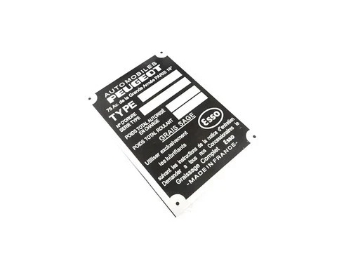 Targa dati compatibile con - 2x,