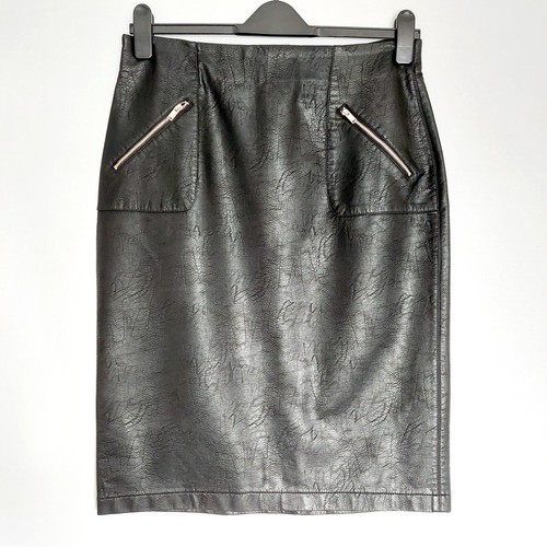 Gonna tubino zara ecopelle - gonna, a