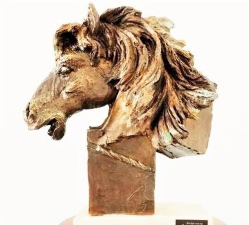 Cavallo galoppo scultura - cavallo, al
