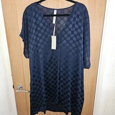 Top tunica Evans Navy 2 strati