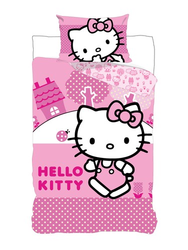 Set lenzuola hello kitty rosa - hello,