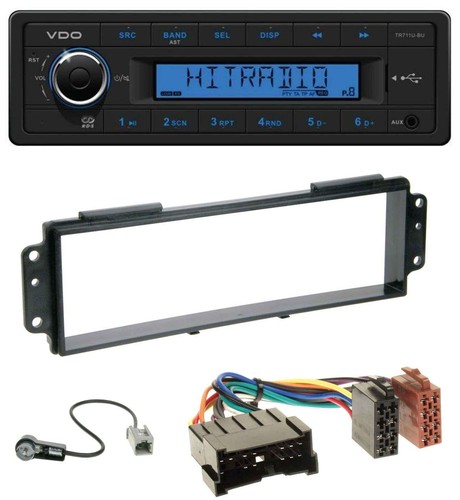 Autoradio usb vdo aux 1din - usb,