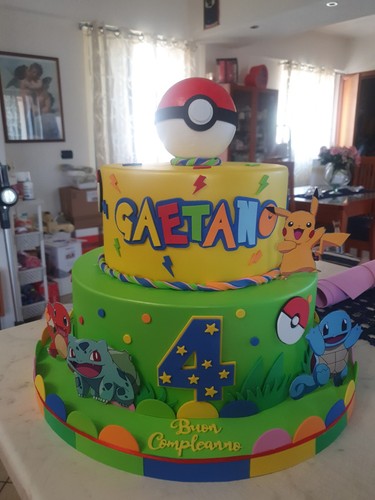 Torta finta pokemon - torta,