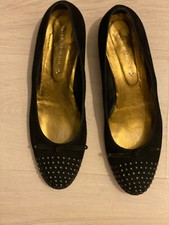 Scarpe donna Guido Sgariglia,n,41,Camoscio Pelle Nero,tacco 3cm.Come nuovi