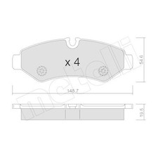 Kit pastiglie freno freno a