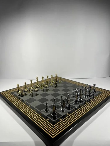 Gioco scacchi pietra basaltica