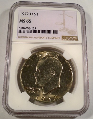 1972 ngc ms65 placcato - 1972-d,