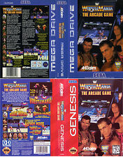 - Custodia arte di ricambio Wrestle Mania The Arcade Mega Drive PAL solo inserto