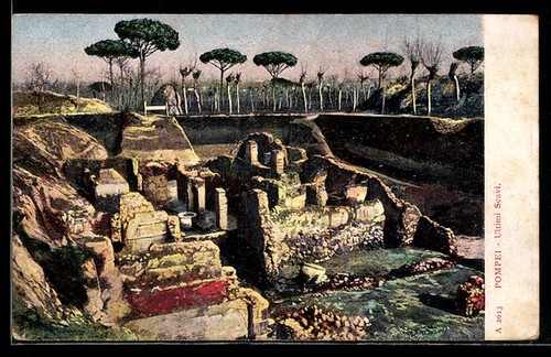 Cartolina artistica pompei - cartolina,