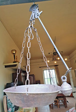 VECCHIA VINTAGE OLD BILANCIA STADERA IN FERRO OMOLOGATA - PERFETTA