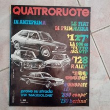 Rivista Quattroruote Febbraio 1971 Volkswagen Maggiolone E Le Fiat Di Primavera
