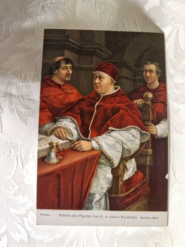 Cartolina raffaello santi papa - raffaello,