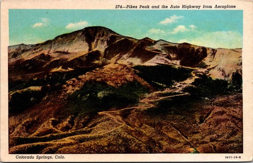 Cartolina pikes peak auto - peak,