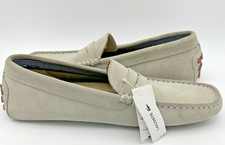 NEW Lacoste Light Gray Driving Suede Moccasins Loafer Men’s Size 10.5M