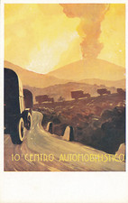 Cartolina antica: 10° Centro Automobilistico Napoli