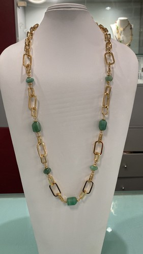 Fashion steel collana - -, lunga