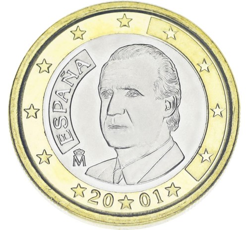 Spagna euro 2001 bimetallo - spagna,