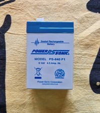 Batteria Power-Sonic PS640 F1 6 Volt 4,5 Ah ricaricabile