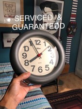 1984 bino by LORENZ design wall clock gray donut 80's neos SERVICED&GUARANTEED