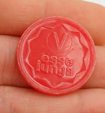 ESSELUNGA '' V '' ROSSO   GETTONE  / BUONO D'ACQUISTO - ANNI '70