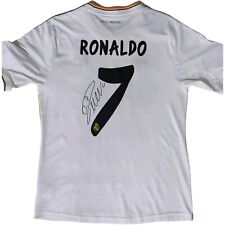 Maglia t-shirt con autografo Adidas del Real Madrid di Ronaldo firmata nel 2018