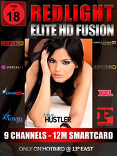 Scheda Redlight Elite HD Fusion 9 trasmettitori 12 mesi FSK 18, per Viaccess Secure CAM