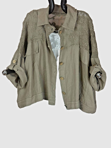 Giacca corta lino labass uni - corta,