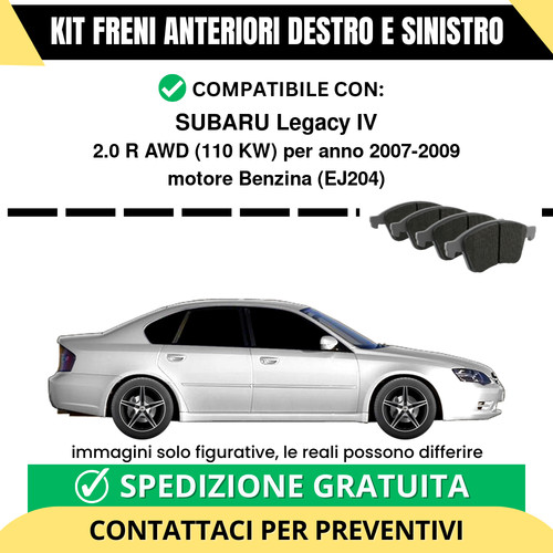 Pastiglie freno anteriori per - anteriori,