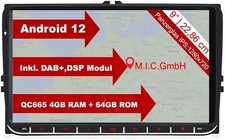M.I.C. AV9V2 Android 12 Autoradio con Navigatore Qualcomm Snapdragon 665 4 GB + 64 GB