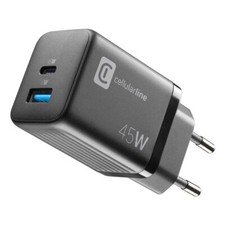 Cellular Line Caricabatterie USB Type-C, USB Type-A MULTIPOWER MICRO 45W GaN