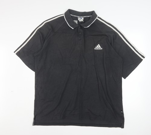 Polo adidas uomo nera - nera, taglia