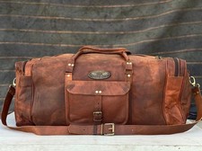 Borsa per bagagli leggera da 30" da uomo in pelle di mucca in pelle borsone...