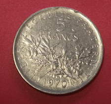 Francia moneta 5 franchi 1970 nickel
