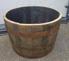 Mezza botte di whisky in legno