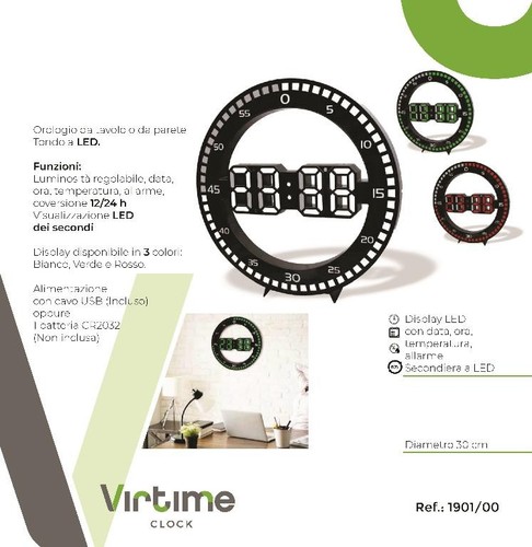 Pezzo orologio parete - 1, con