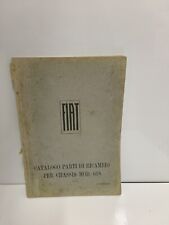 Catalogo Ricambi Autocarro Fiat 618 Del 1935