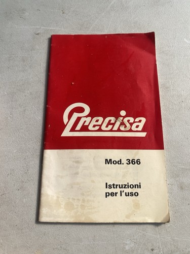 Manuale precisa mod 366 - manuale,