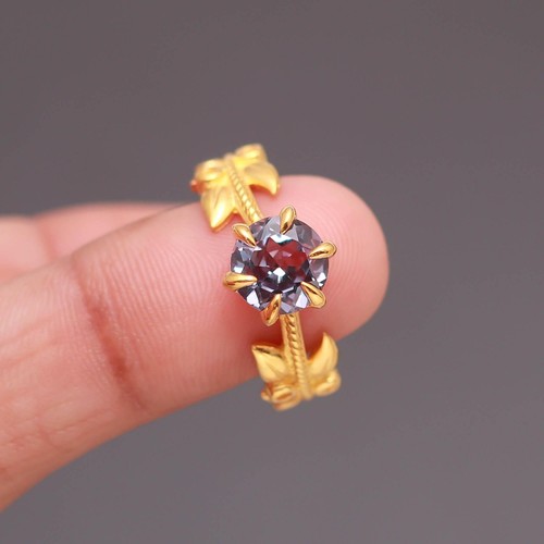 Anello tondo alessandrite - , che