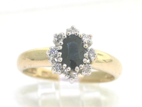 Anello zaffiro oro giallo - , 750
