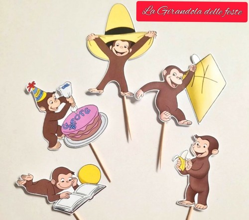 Topper per cupcake curioso - per,