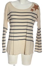 SET Manica lunga Donna Camicia Taglia IT 44 crema-blu-marrone stile casual