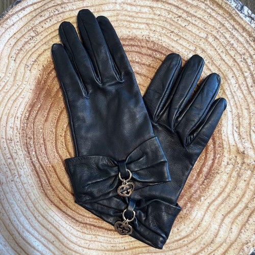 Guanto gucci nero vera pelle - guanto,