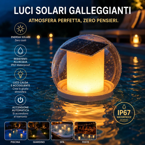 Luce solare galleggiante - luce,