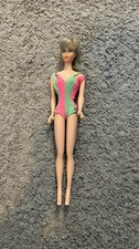 Barbie bambola vintage mod standard occhi centrali Mattel SL bionda cenere OSS TLC