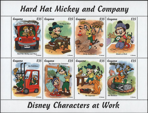 Foglietto personaggi disney - foglietto,