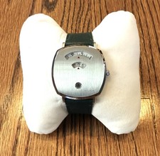 Orologio Gucci Grip Watch Quarzo - Cinturino Pelle Verde - Con Scatola e Manuale - 38mm