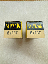 NOS NIB SYLVANIA 6V6GT coppia