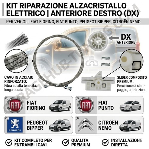 Kit riparazione alzacristallo - riparazione,