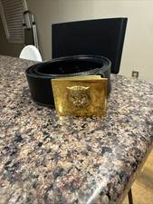 Gucci Feline Head Leather Belt